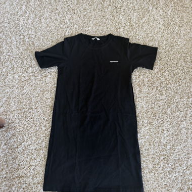 Black T-shirt dress