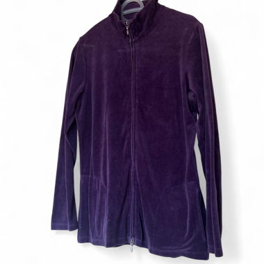 Calida Purple Zip Jacket XS fits like a M