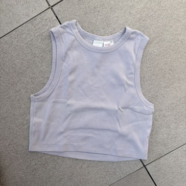 Crop top color lilla