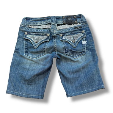 Y2K Miss Me vintage rhinestone shorts