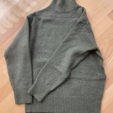Pull à col roulé gris H&M, taille XS (S)