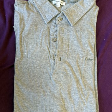 Polo grigio Calvin Klein XL