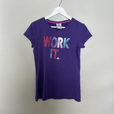 T-shirt Adidas viola Work it