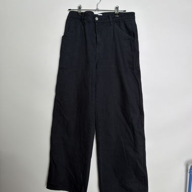 Pantalon Weekday Noir à Jambe Large