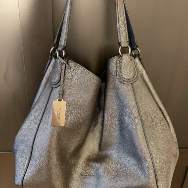 Coach Metallichtasche