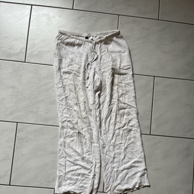 Weiße Leinhose H&M
