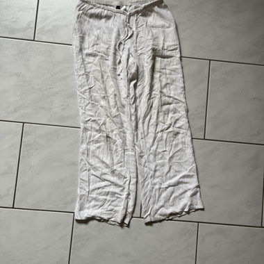 Weiße Leinhose H&M