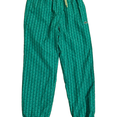 Lacoste Grüne gemusterte Jogginghose