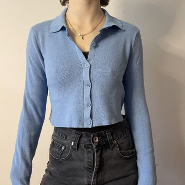 Subdued cardigan.
