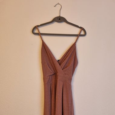 Altrosa glitzer Cocktailkleid Wal G
