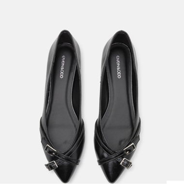Ballerine nere con fibbie
