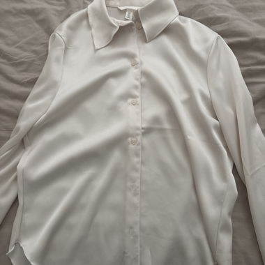 Satin White Shirt