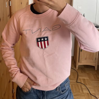 Felpa GANT rosa Taglia M