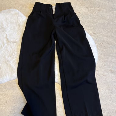 Pantaloni larghi in tessuto neri