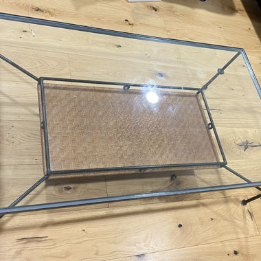 Table basse en verre 