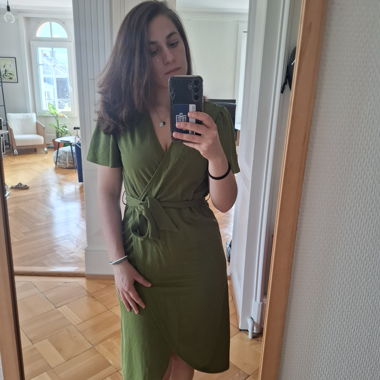 Green Wrap Dress