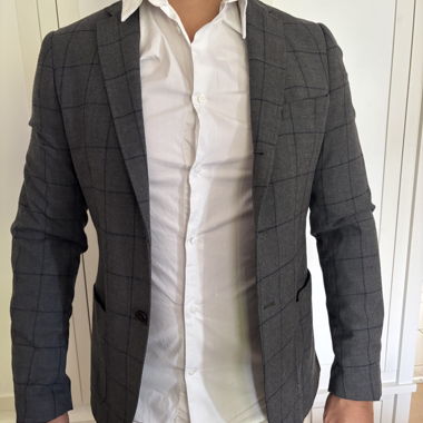 Grauer Karoblazer von SCOTCH&SODA