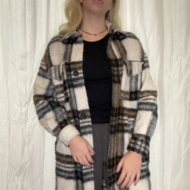 Checkered coat