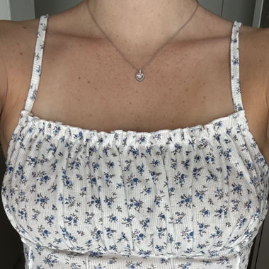 Crop Top mit Blumenmuster