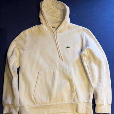 Hoodie Lacoste blanc