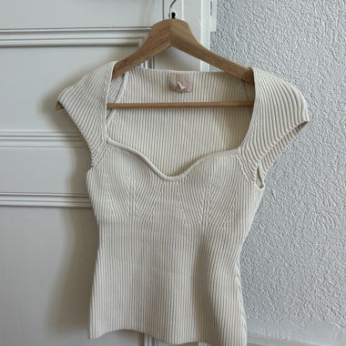 Ärmelloses Stricktop