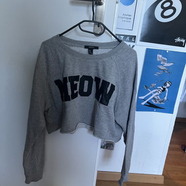 Forever 21 Meow cropped top
