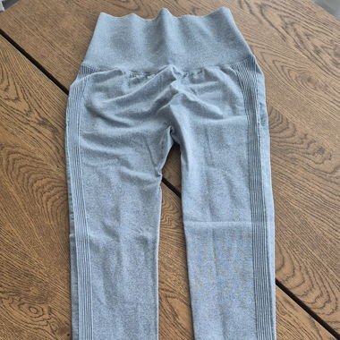 Graue Seamless Sportleggings