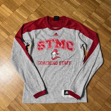 T-Shirt Adidas à manches longues gris/rouge S
