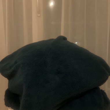 Lot de 2 taies de coussin en velours bleu foncé