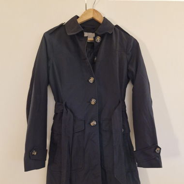 Klassischer Trenchcoat Schwarz