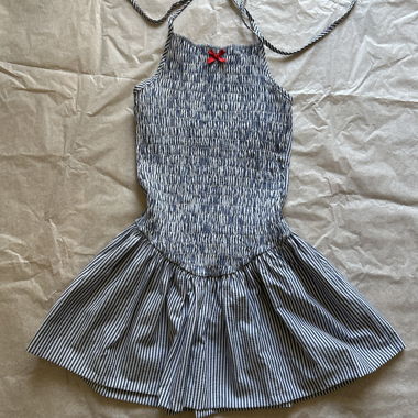 Gestreiftes Sommerkleid Mini