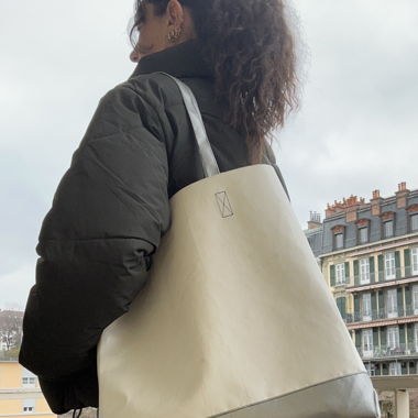 Freitag bag white and grey