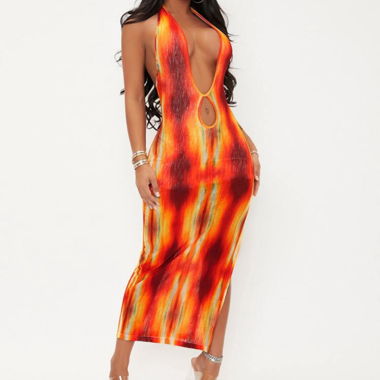 Robe multicolore 