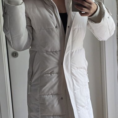 White Zara Winter Parka
