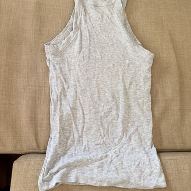 Grey zebra tank top 