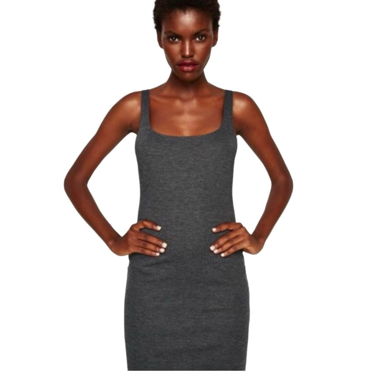 Dunkelgraues Kleid von Zara