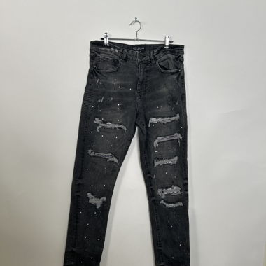 Distressed Supply & Demand Jeans schwarz
