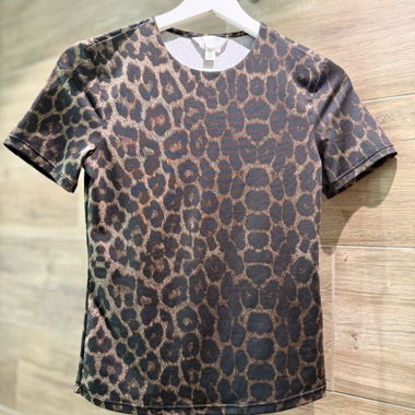 T-shirt imprimé Leoprint en microfibre