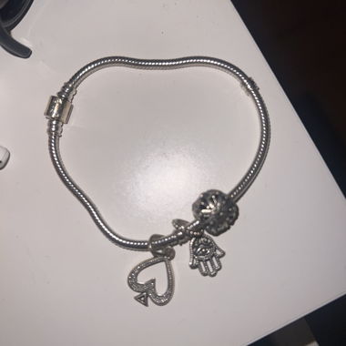 Bracelet à breloques argenté Pandora