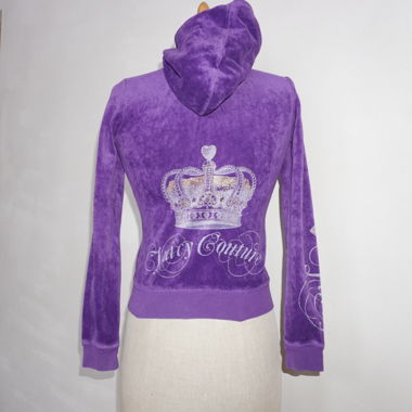 Juicy Couture purple velour hoodie (xs)