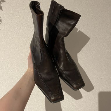super bottes en cuir véritable
