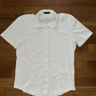 Camicia bianca a maniche corte