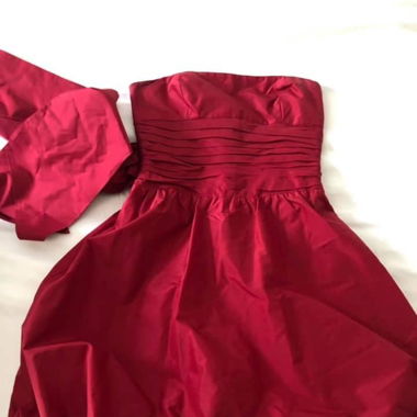 BCBG Max Azria Red Party Dress Silk US6