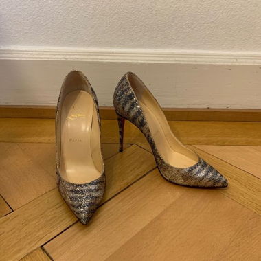 Louboutin Pumps So Kate Size 38.5, Glitter