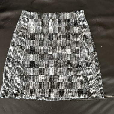 Checked skirt