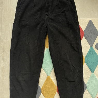 Pull&Bear Black Cord Pants