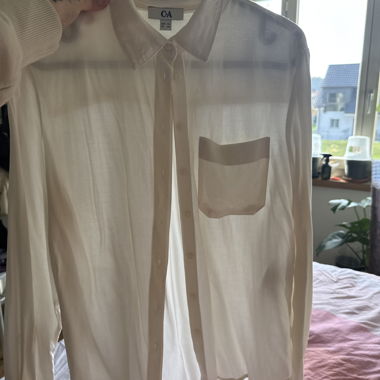 Blouse transparente crème de C&A
