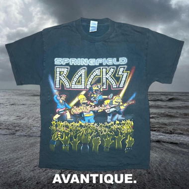 Vintage 90s Y2K Simpsons Racks Shirt 