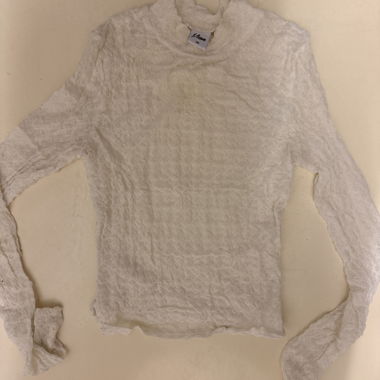T-shirt blanc pour femme à manches longues