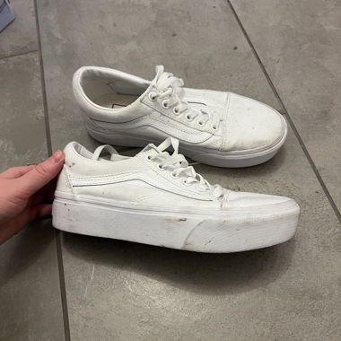 Vans « Old Skool » piattaforma bianco